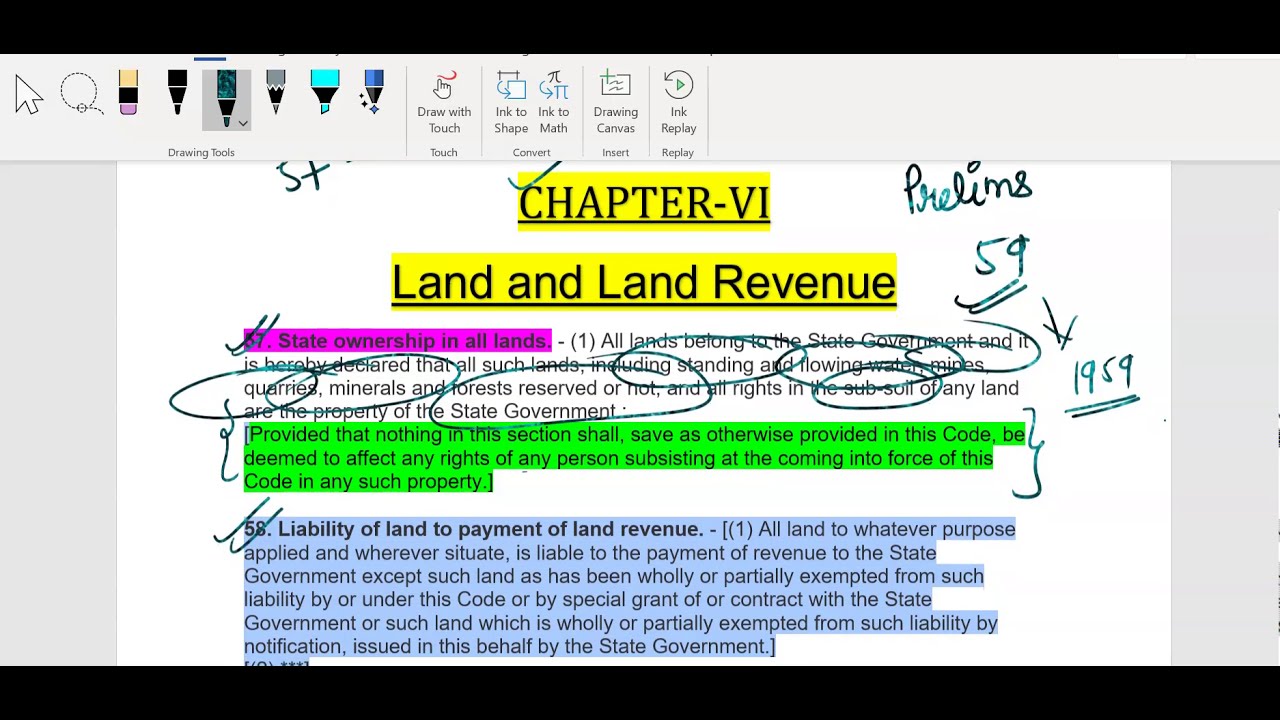 MPLRC CHAPTER 6 LAND AND LAND REVENUE SECTION 57-60