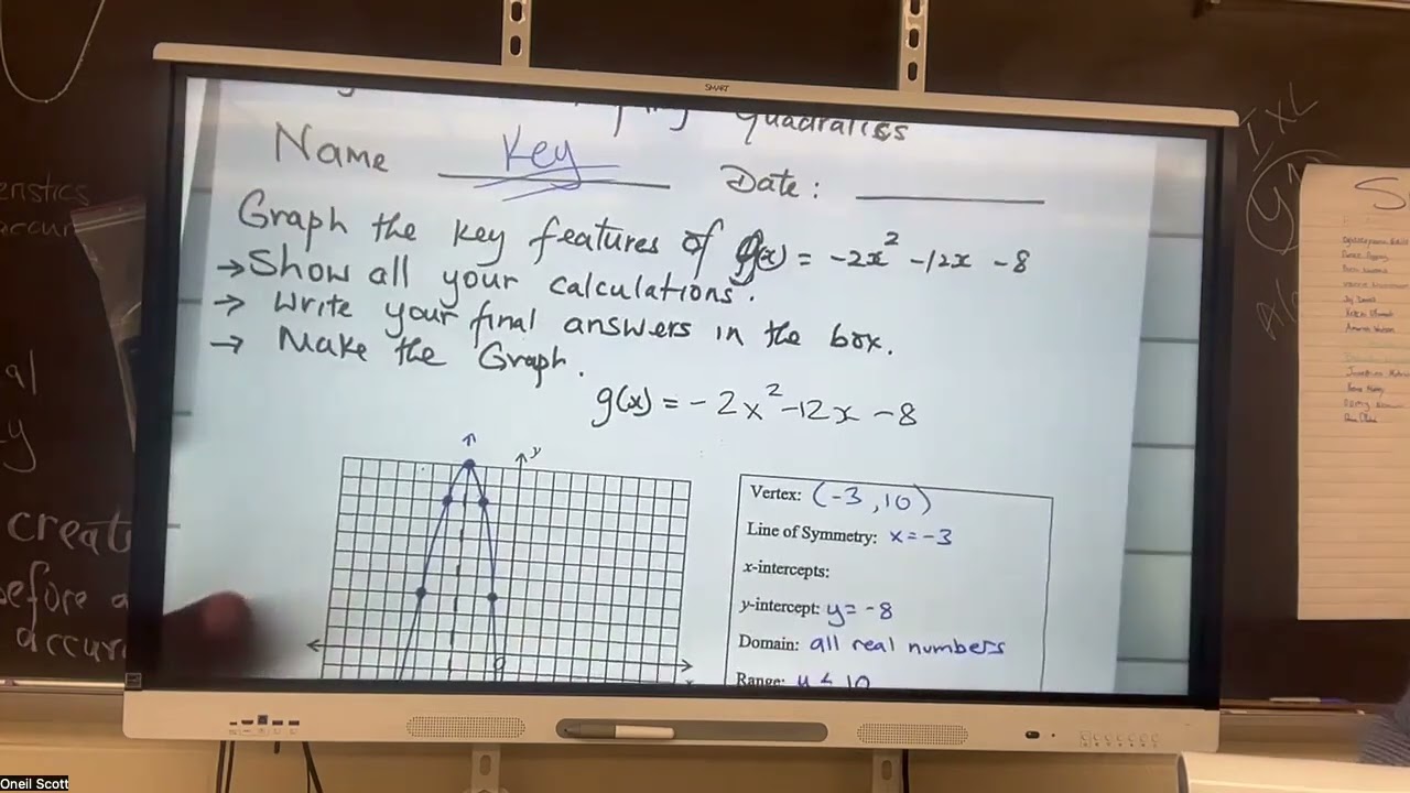 Graphing Quadratics in Standard Form.