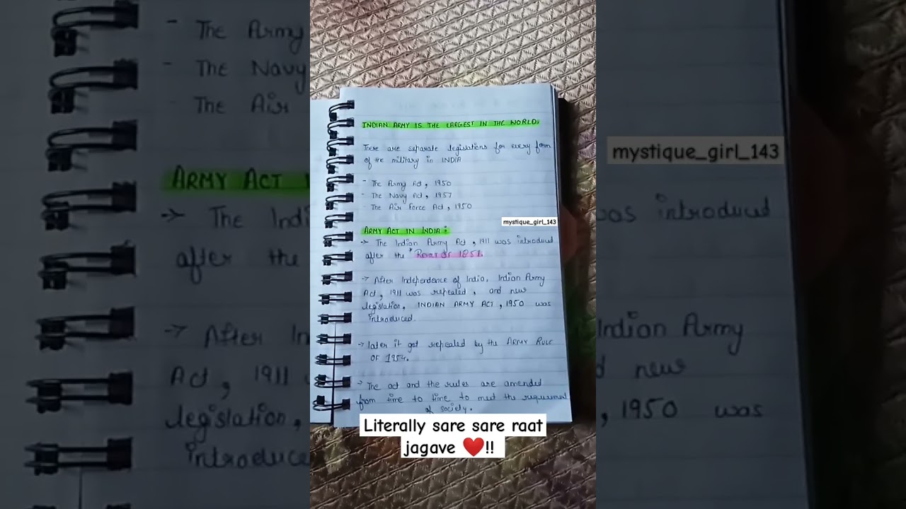 military laws (subscribe for more) ❤!! The Army Act 1950...