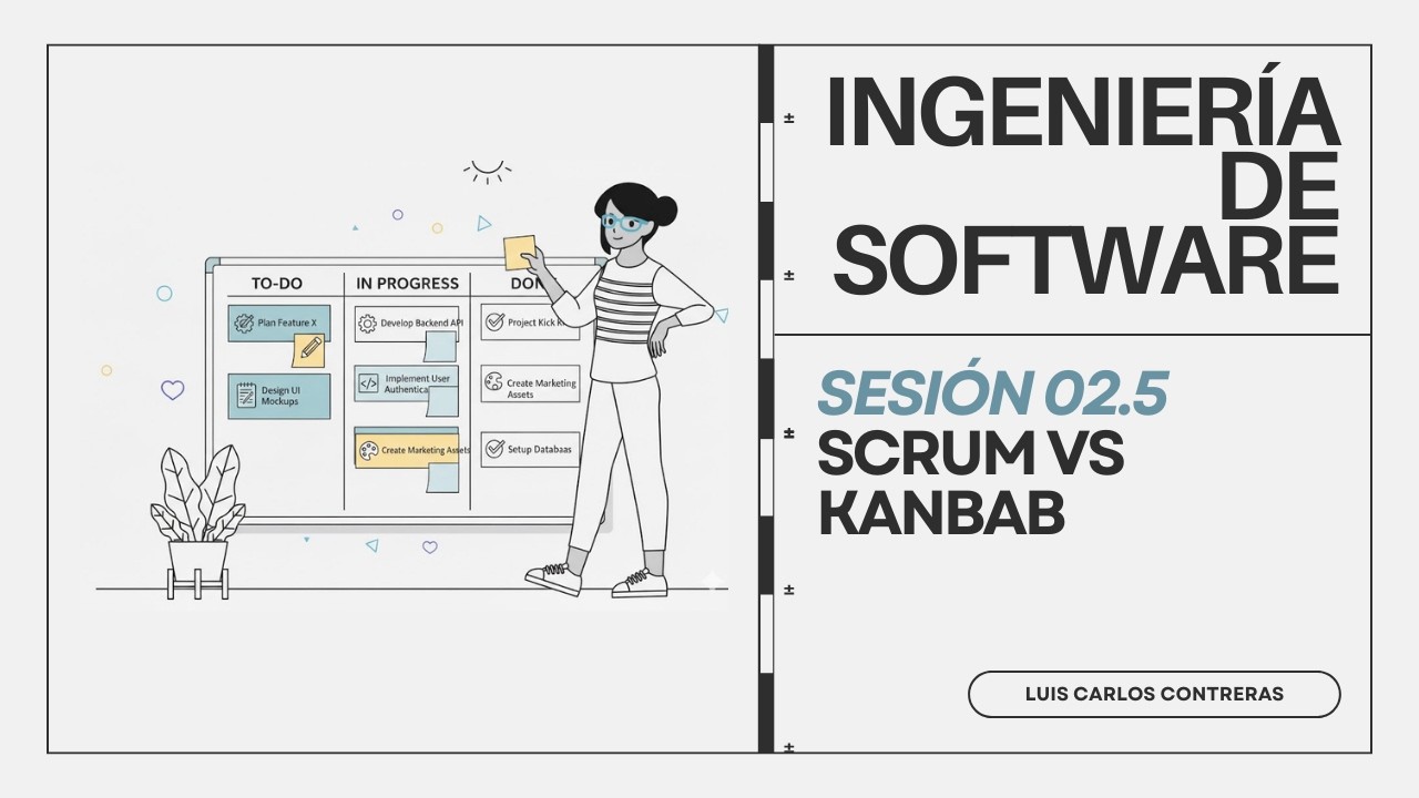 INGENIERÍA DE SOFTWARE 02.5: SCRUM vs Kanban (CURSO COMPLETO)