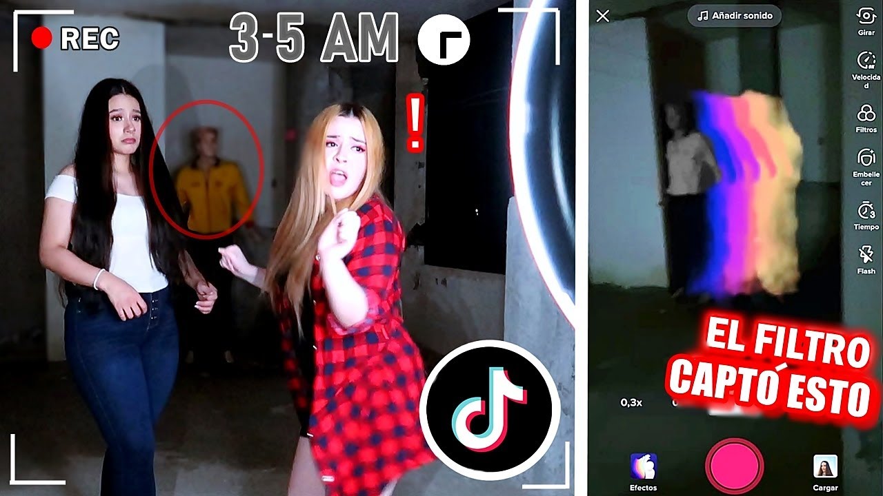 NUNCA USES TIK TOK A LAS 3 y 5 AM 😰 esto sucede cuando grabamos