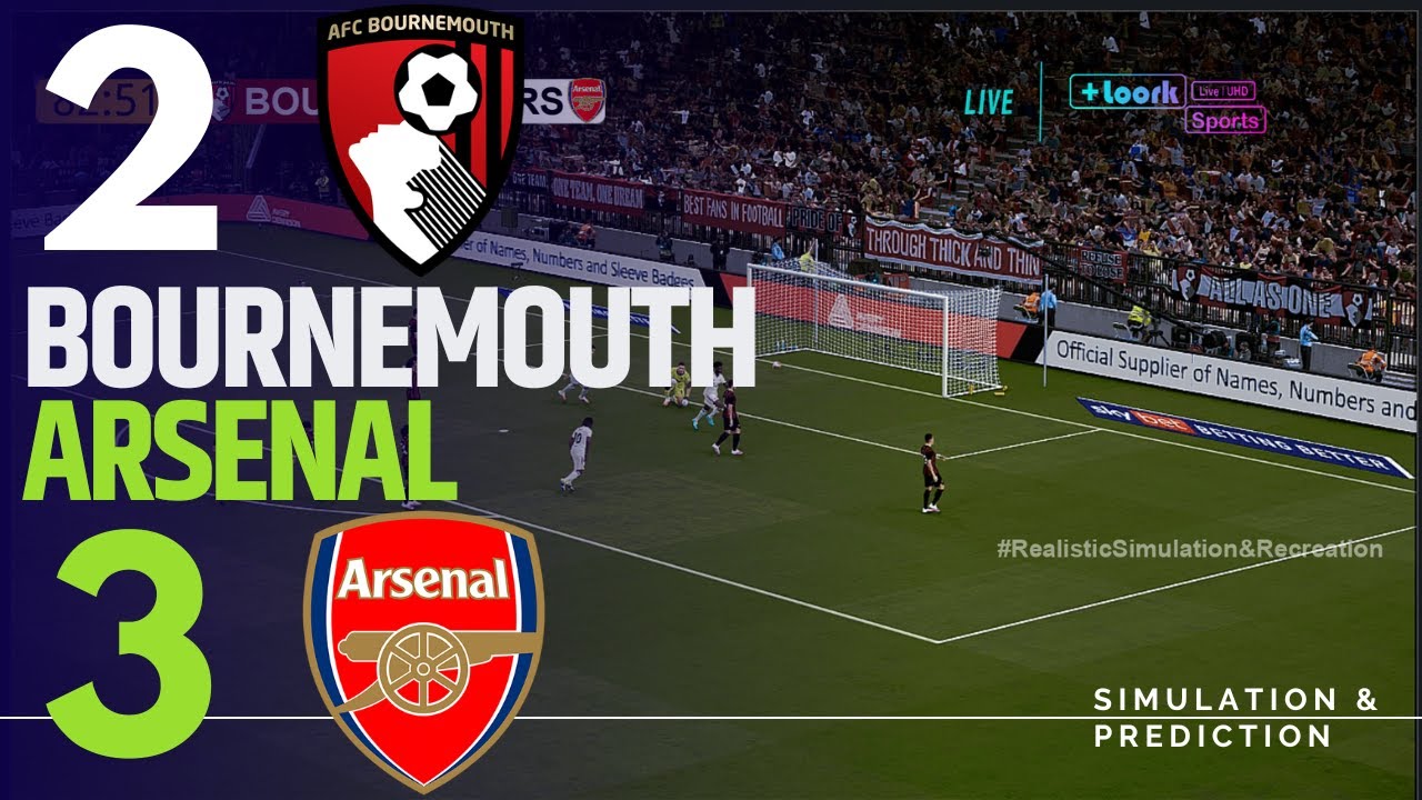 BOURNEMOUTH  2-3 ARSENAL | PREMIER LEAGUE 2025-2026 | Match Highlights Simulation/Recreation