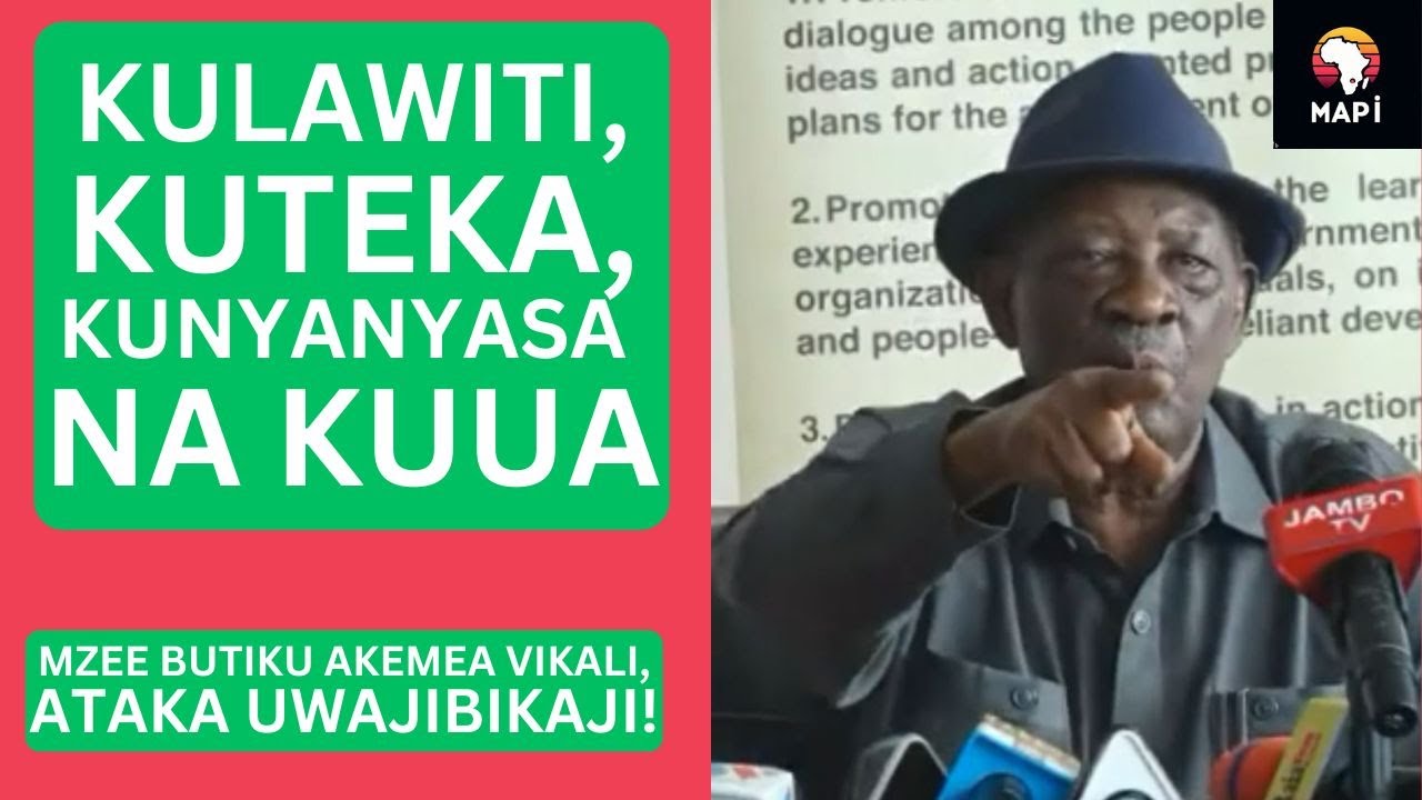 MZEE BUTIKU ANENA KUHUSU MATUKIO MABAYA YANAYOENDELEA NCHINI TANZANIA #butiku #mauaji #tanzania