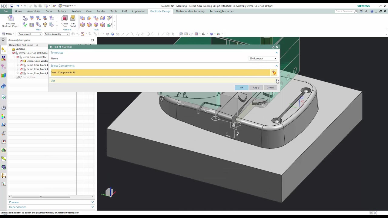 Electrode Design in NX10 Part 14/15