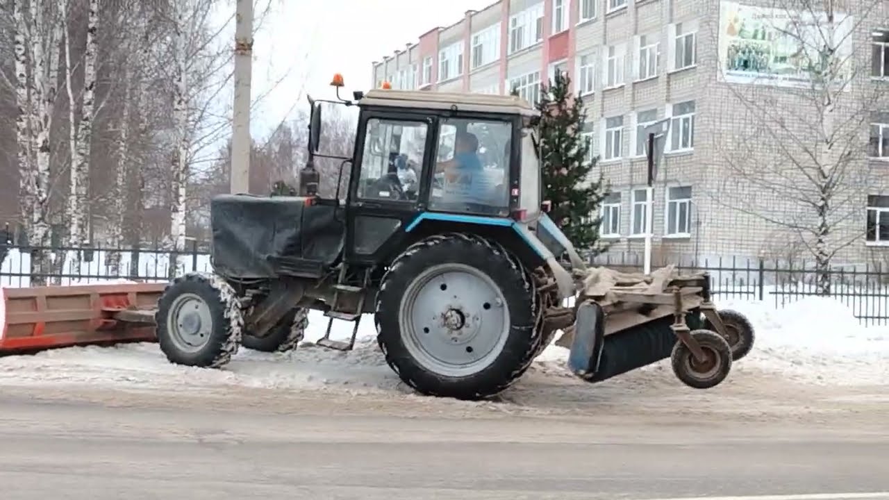 очистка дорог от снега 239 часть