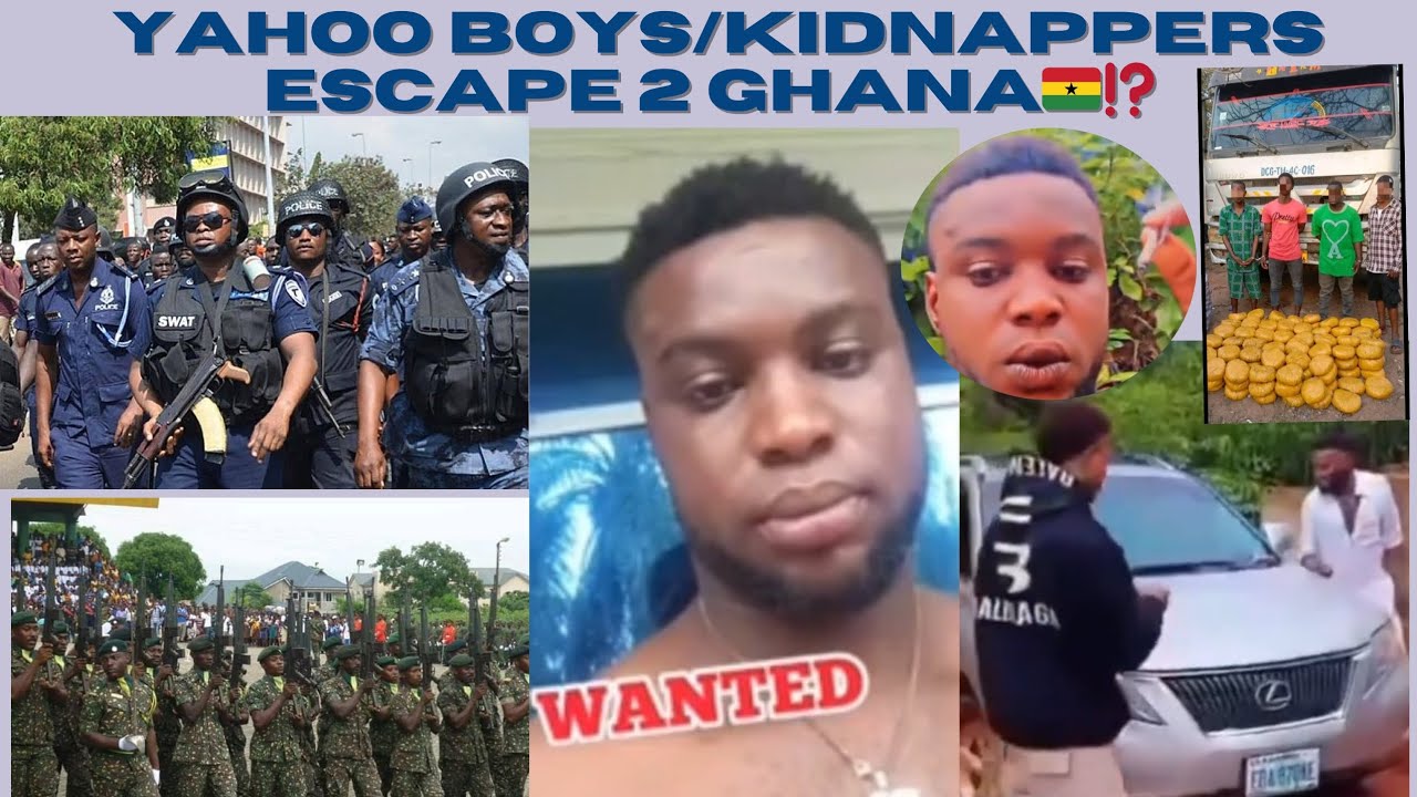 ВНИМАНИЕ ‼️YahooBoyz и K!dn@pp&pound;rs сбегают внутрь🇳🇬👀🙄Headed 4🇬🇭⁉️⁉️📢@GhPoliceService @Immigrationg...