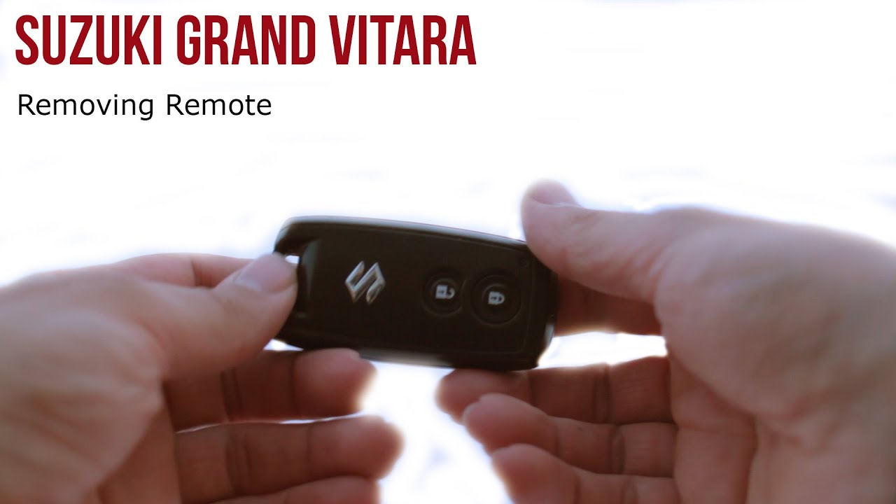 Suzuki Grand Vitara Removing Remote Smontaggio Telecomando