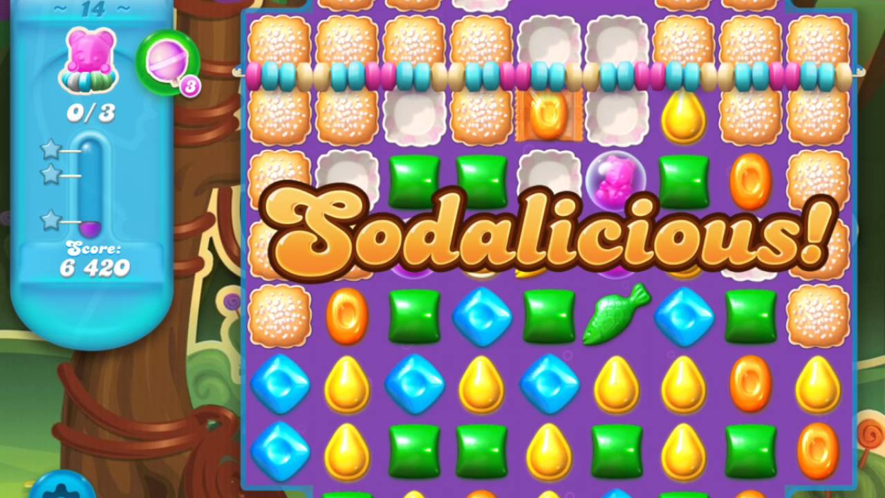 Candy Crush Soda Saga Level 14