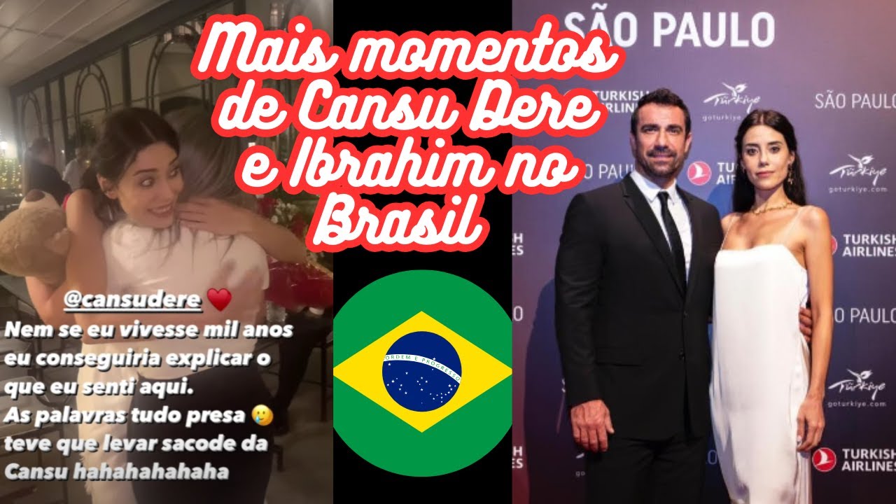 Cansu Dere atende fã no hotel! Ibrahim posta sobre sua vinda ao Brasil!