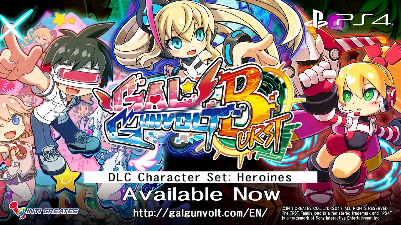GAL*GUNVOLT BURST Heroine Characters DLC - Official Trailer