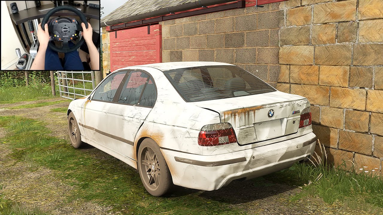 Rebuilding A BMW M5 E39 - Forza Horizon 4 (Steering Wheel + Shifter) Gameplay