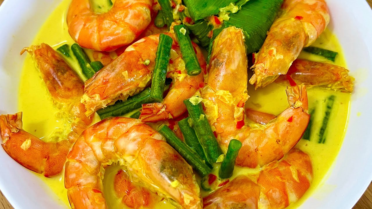 UDANG MASAK LEMAK CILI API KUAH YANG SEDAP TERANGKAT