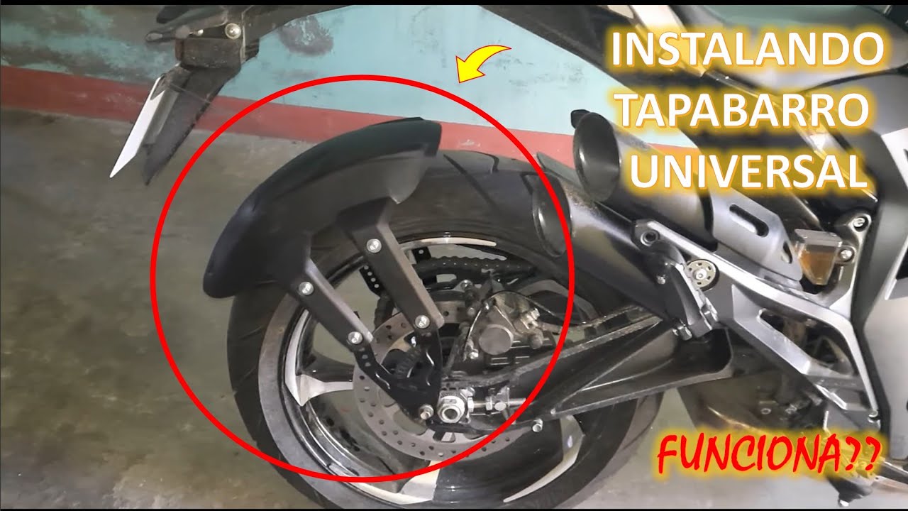 INSTALANDO TAPABARRO TRASERO ZONTES 350  - GUARDABARRO MOTO UNIVERSAL