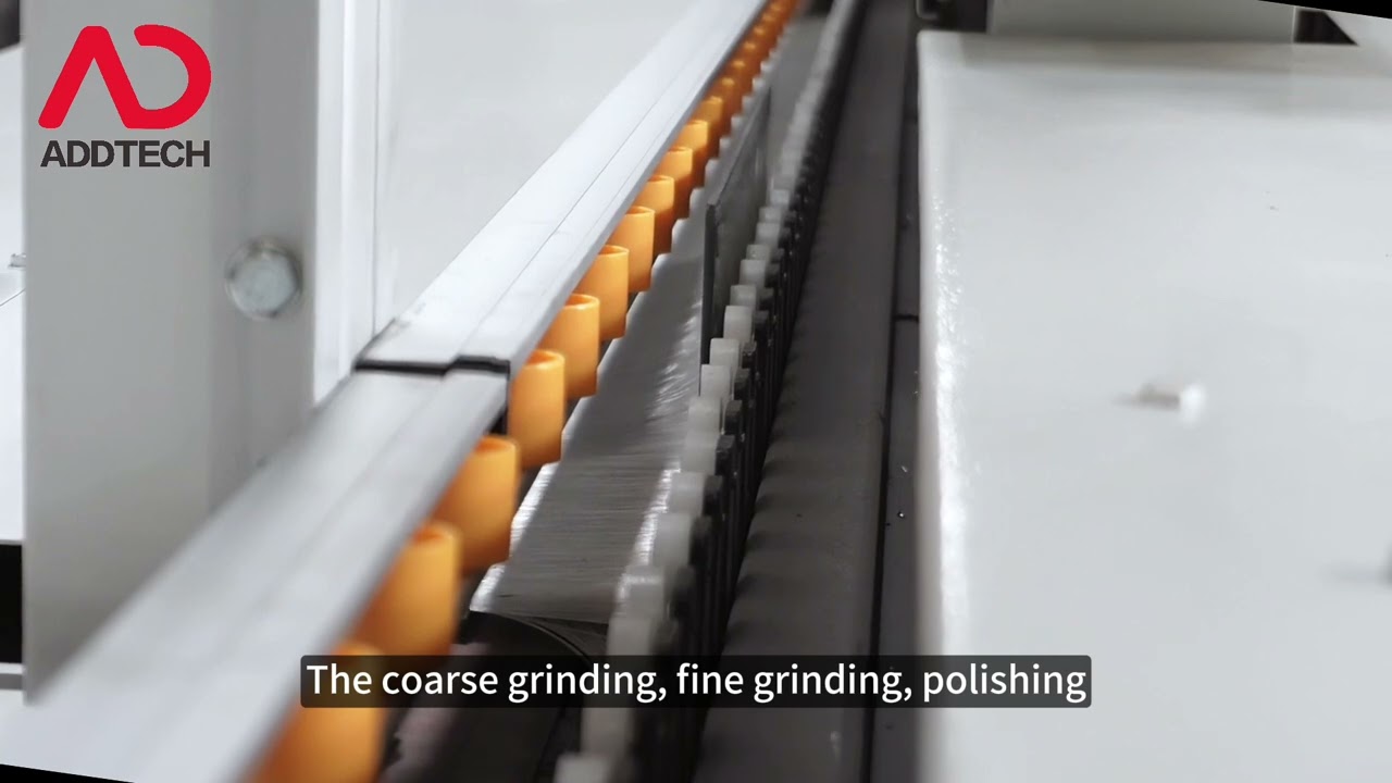 10 Motors Glass Straight Line Beveling Machine Suitable for Beveling Various Sizes Flat Glass