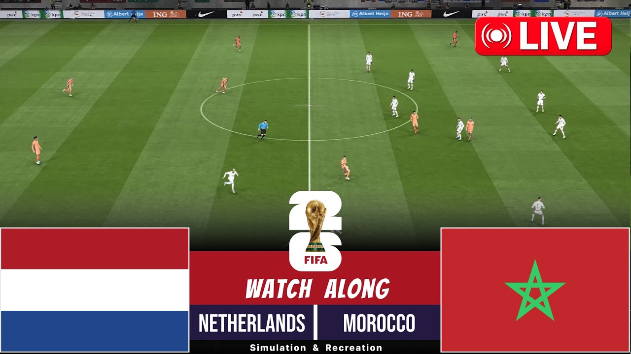 Netherlands vs Morocco | FIFA World Cup 2026 I Full Match Streaming | Video Game Simulation