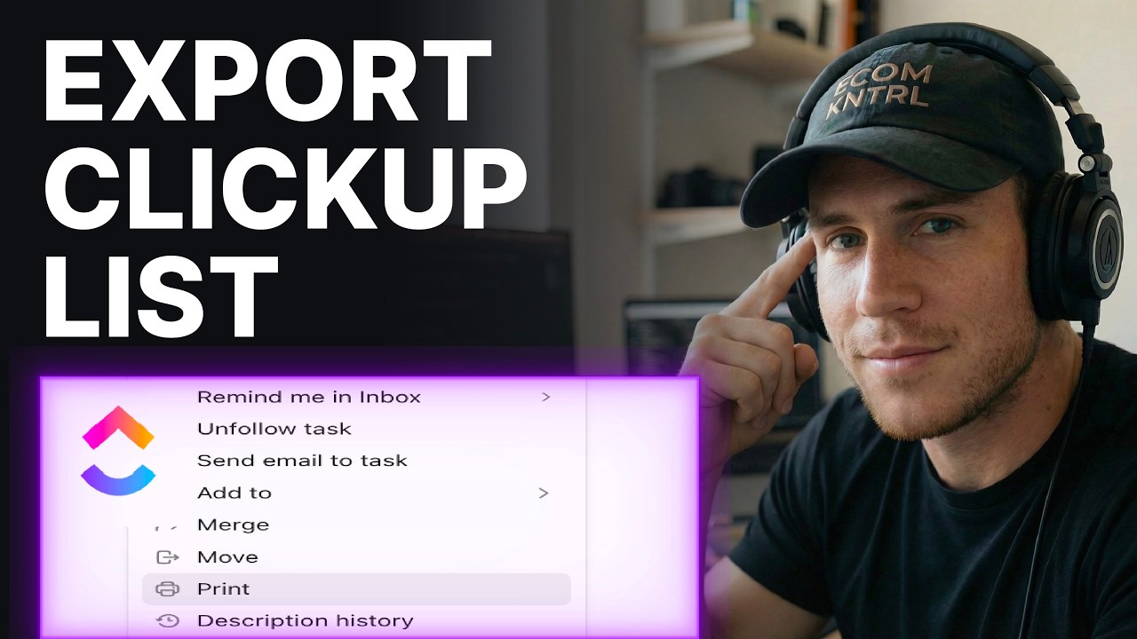 How To Print ClickUp Task List Or Export Views (2026) | Views Export