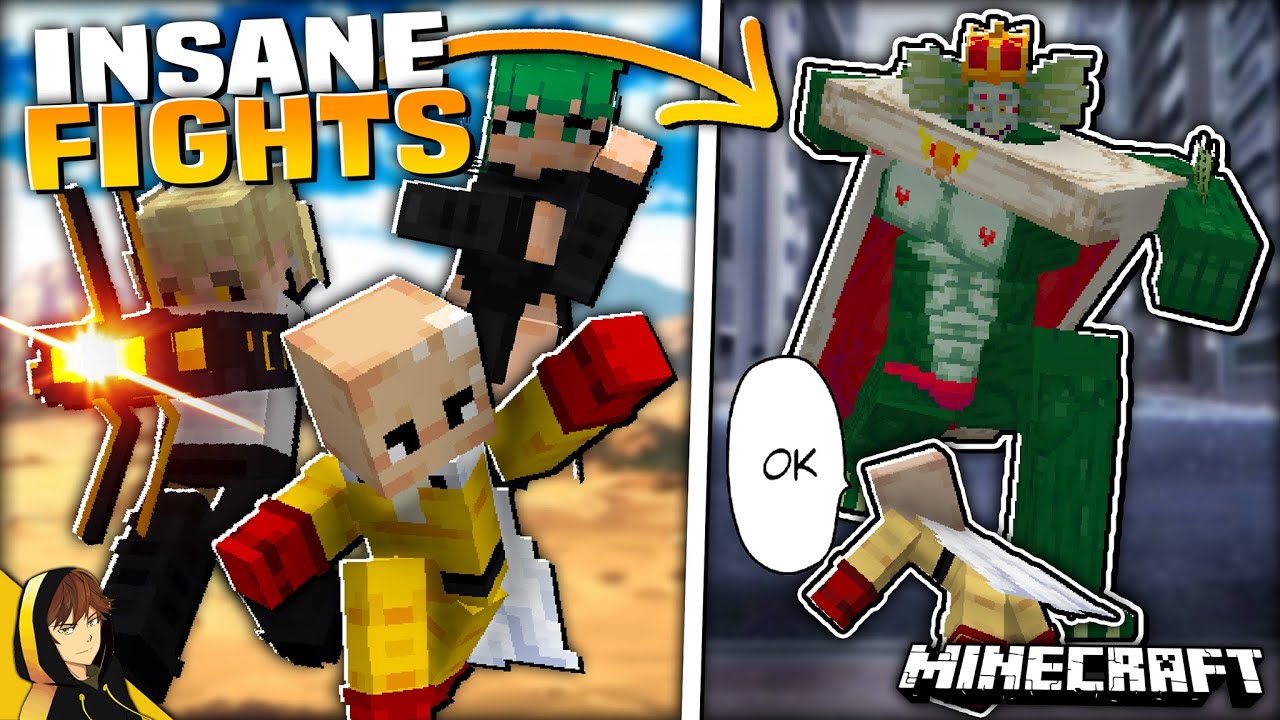 Fighting ONE PUNCH MAN in MINECRAFT!?! [Prime Punch]