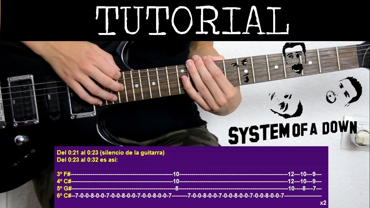 B.Y.O.B de System Of A Down (Tutorial de Guitarra) / How to play
