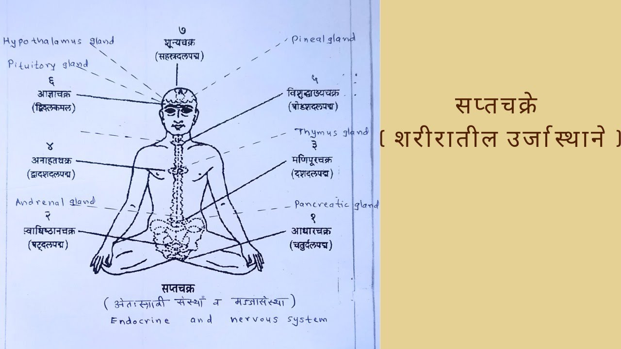 Saptachakre , main energy points in our body.