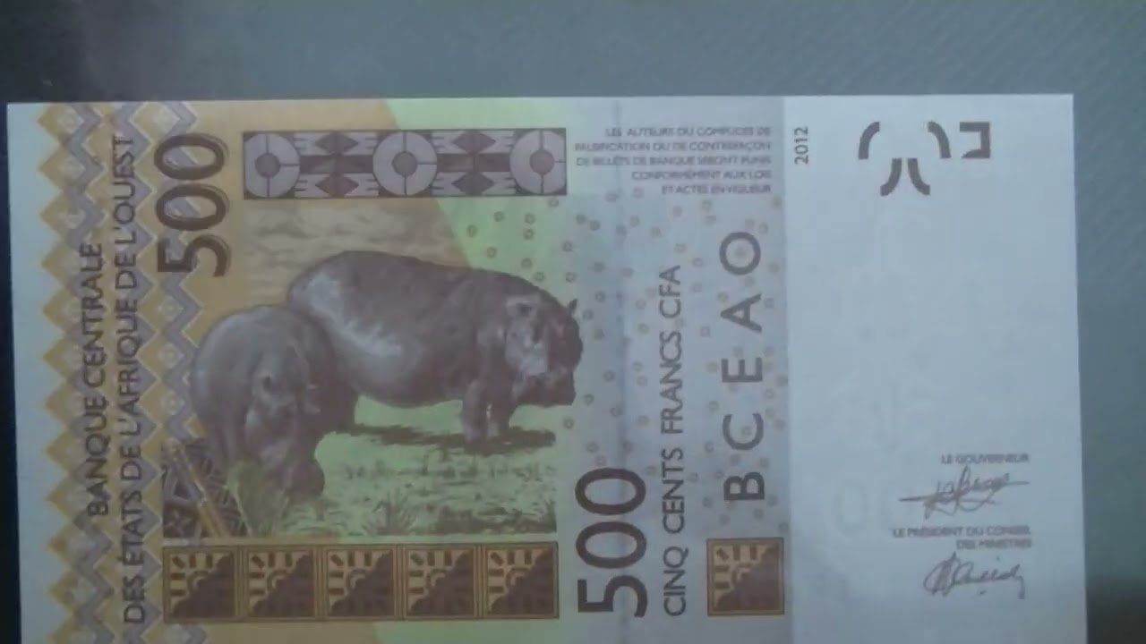 Banknotes - 500 Francs, West Africa, Senegal, 2012