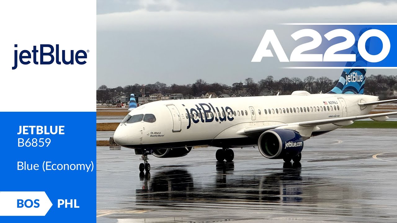 JetBlue | A220 | Economy | Boston (BOS) to Philadelphia (PHL) | Flight Report 🛫
