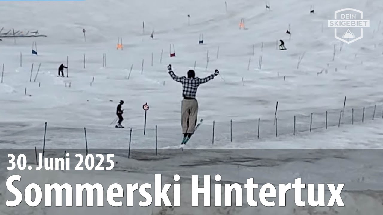 Sommerski am Hintertuxer Gletscher am 30. Juni 2025