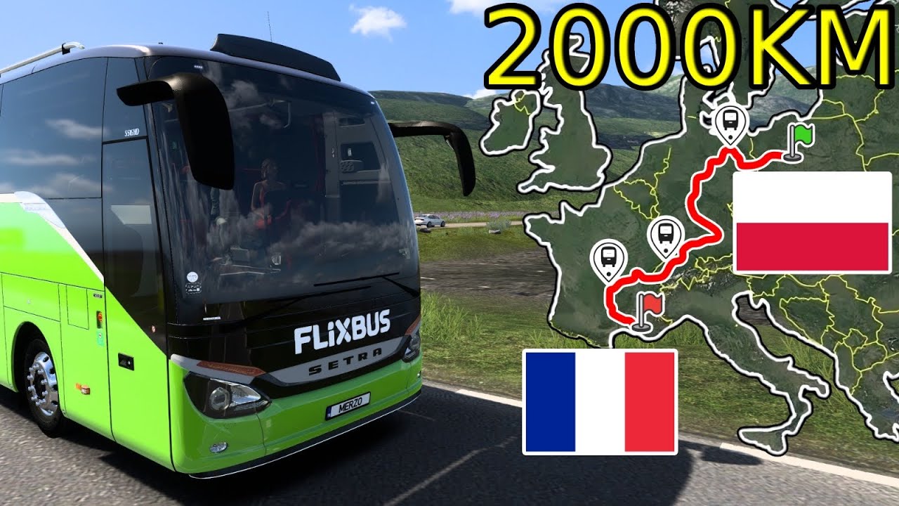 ETS2 Express Bus Route (Poznan to Marseille) Poland to France | Euro Truck Simulator 2