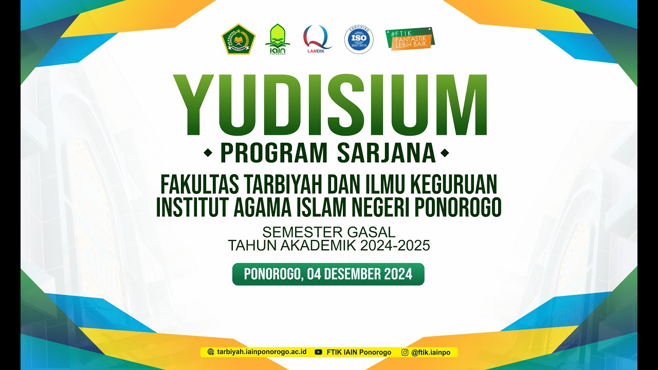 YUDISIUM PROGRAM SARJANA SEMESTER GASAL TAHUN AKADEMIK 2024/2025
