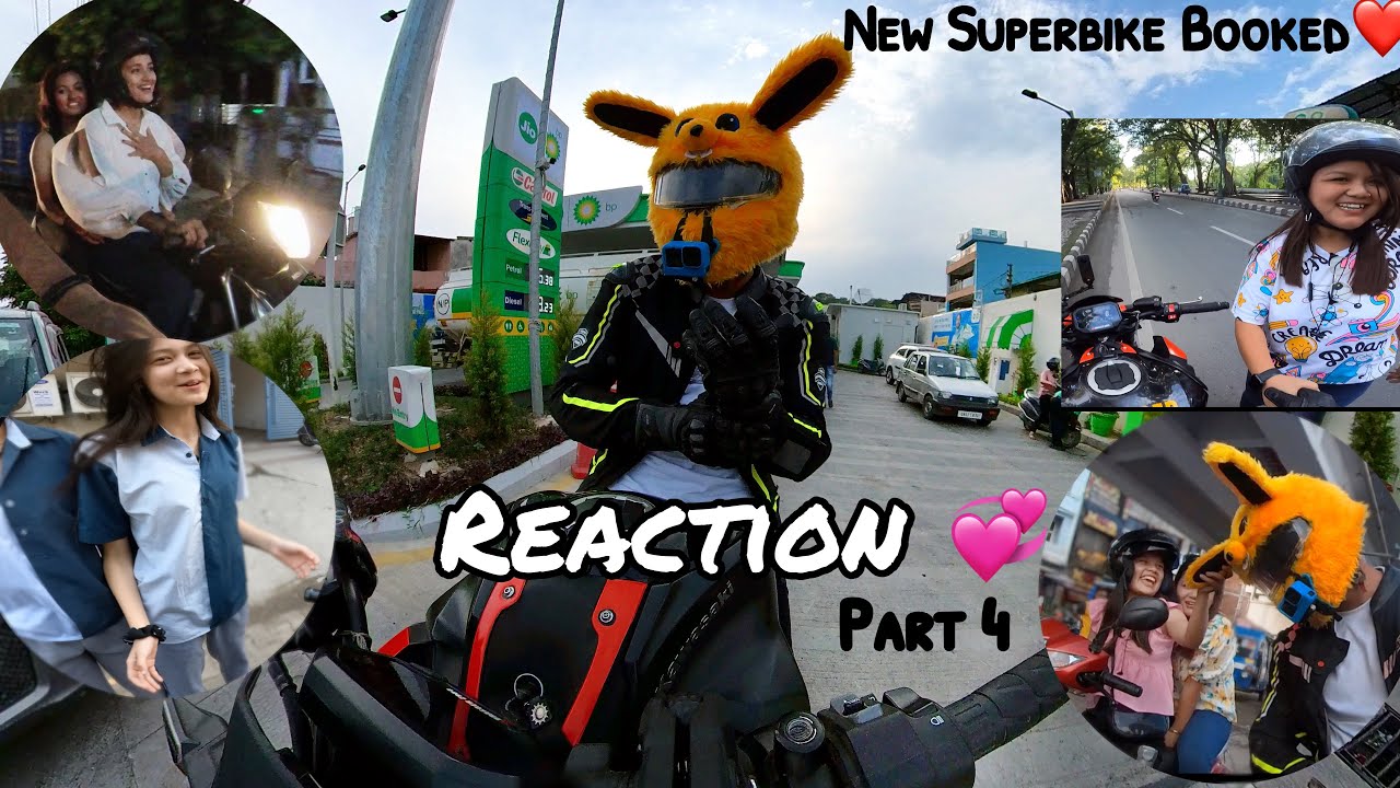 Bunny Helmet on Superbike! Part 2 | Crazy Reaction | Kawasaki Z900 #bunny #helmet #z900 #kawasaki