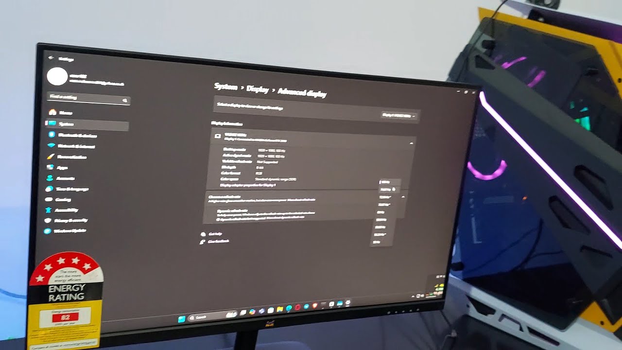 100hz 24inch Gaming Monitor unboxing