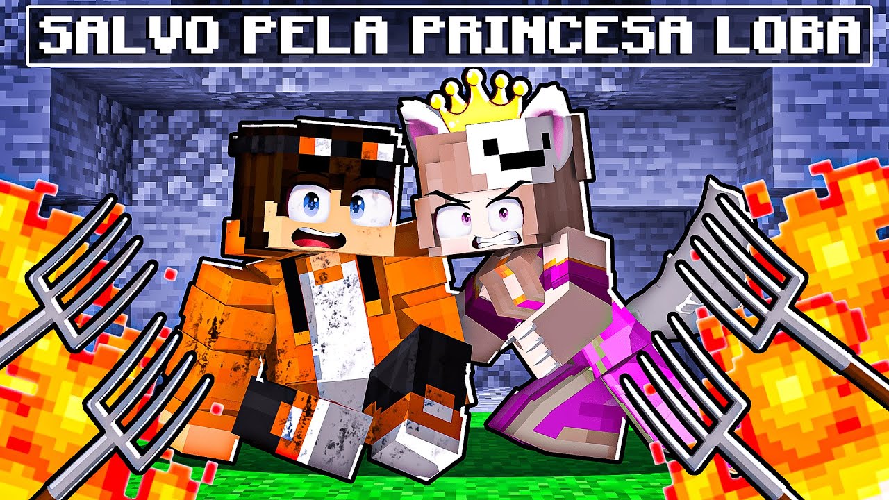 Fui SALVO pela PRINCESA LOBA no Minecraft!