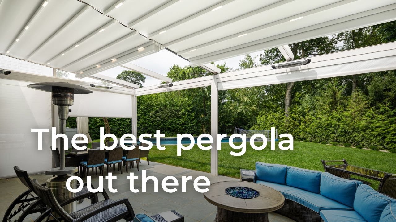 Retractable Pergola with Screens and Heaters | Scarsdale, NY