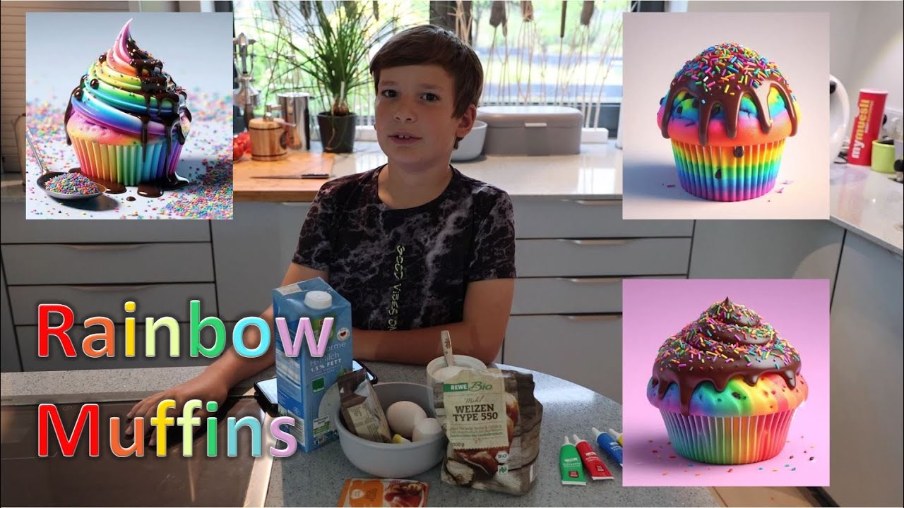 Süßes mit WOW-Effekt: Rainbow Muffins