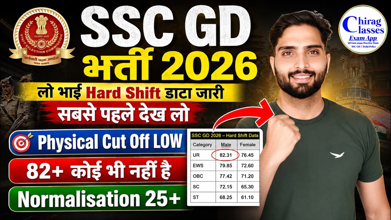 SSC GD 2026 Hard Shift Data Out 🚨 Physical Cut Off Low? | SSC GD Normalisation 2026