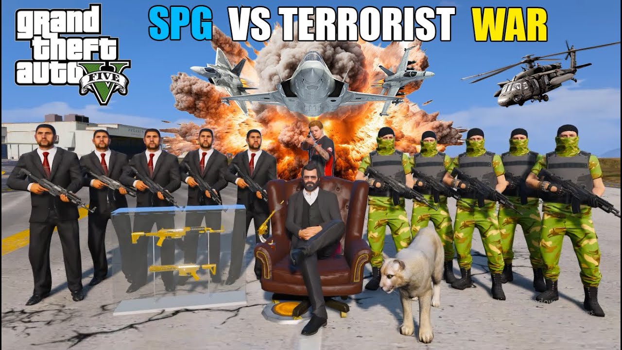 SAVING JIMMY FROM TERRORIST WITH SPG SECURITY | GTA 5 GAMEPLAY #86