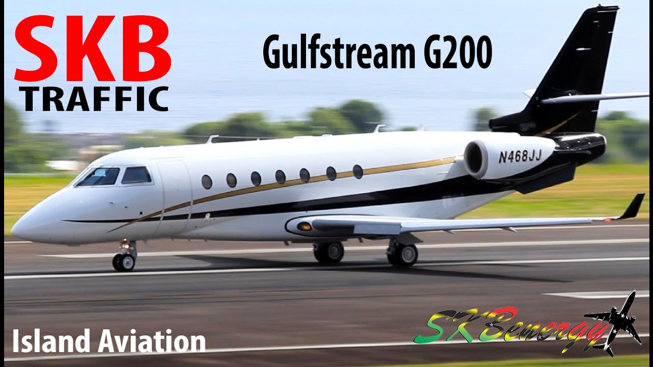 Gulfstream G200 departing St. Kitts for DuPage Airport in Chicago !!!