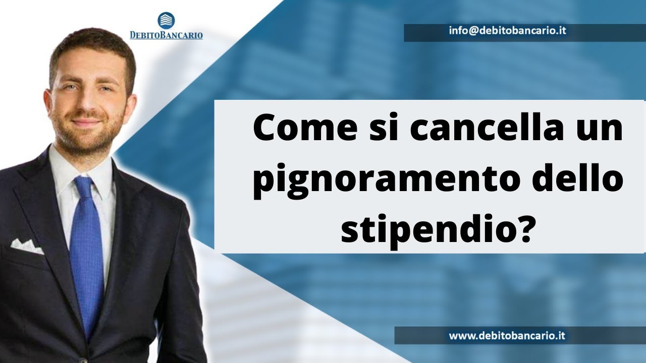 Come si cancella un pignoramento dello stipendio?