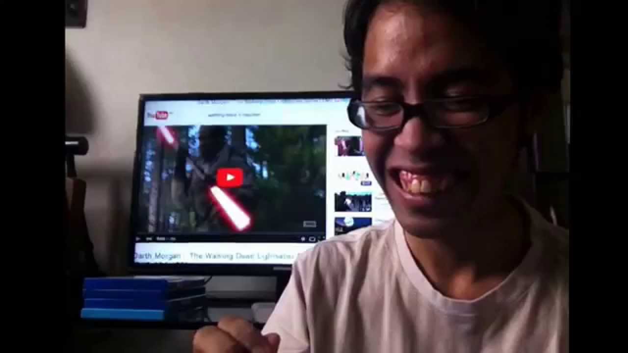 Darth Morgan - The Walking Dead Lightsaber Battle [TWD SPOILER] (by samueljfw) LIVE REACTION!!!