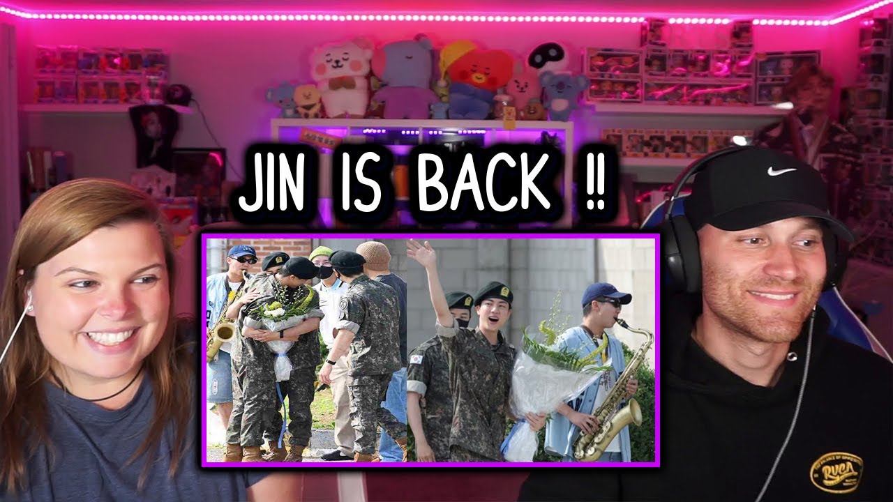 BTS JIN'S MILTARY DISCHARGE REUNION WITH MEMBERS | Reaction