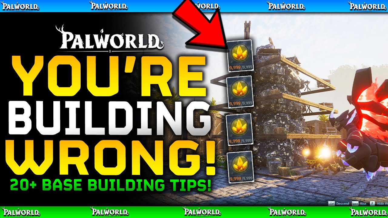 Top 20 Life Saving BASE BUILDING TIPS & TRICKS in Palworld Tides Of Terraria (Advanced Base Tips)