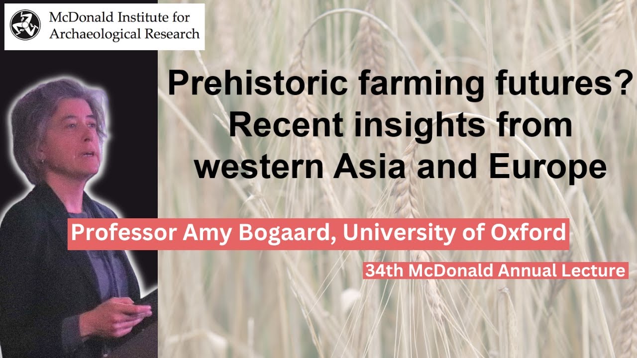 Prof Amy Bogaard - 34th McDonald Annual Lecture