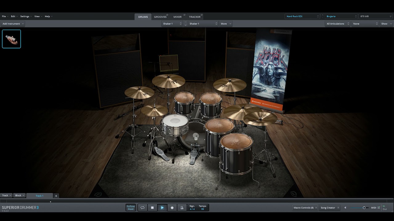 Brujeria - Consejos Narcos only drums midi backing track