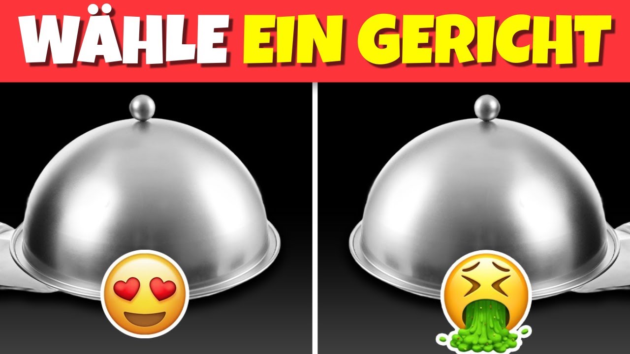 Wähle ein Gericht: Gutes vs. Schlechtes Essen Edition 🍕🤢