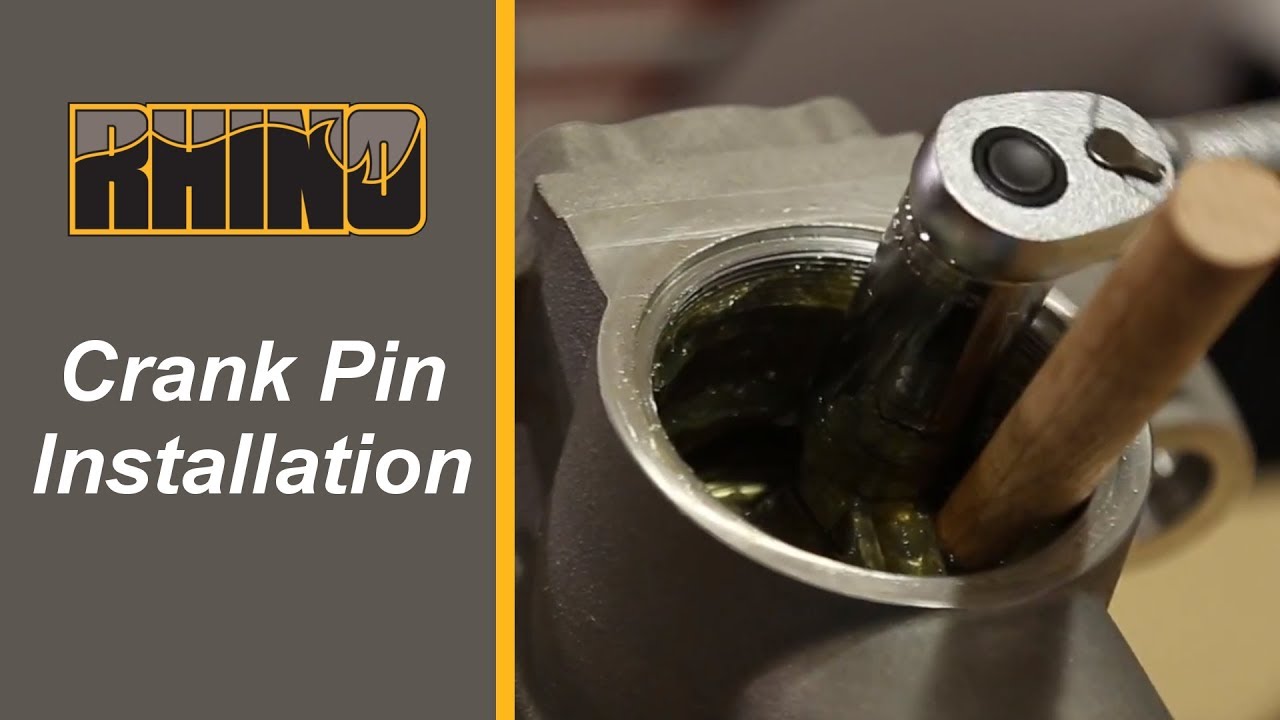 Rhino Pro-Series Gas Post Driver Crank Pin Installation