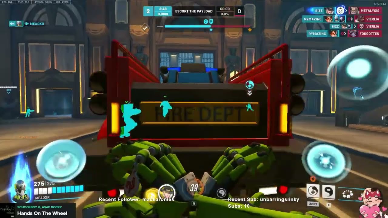 MEADXR PRO ZENYATTA GAMEPLAY | MIDTOWN | OVERWATCH 2 SEASON 9 TOP 500