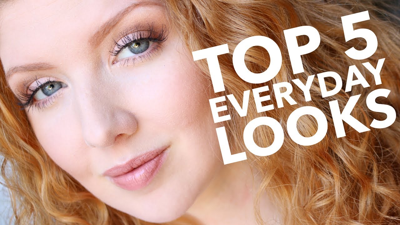 Top 5 Everyday, EASY Neutral Makeup Looks | Beginner Friendly