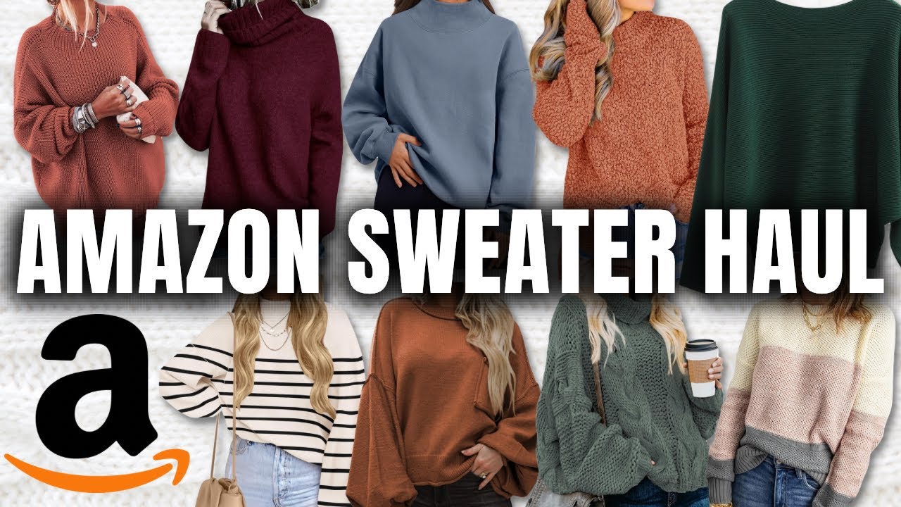 HUGE *Cozy Sweaters* Try-On Haul & Review from Amazon