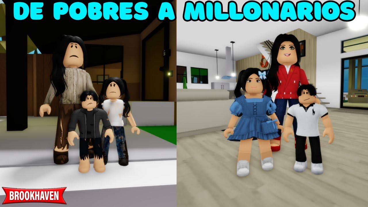DE POBRES A MILLONARIOS | Brookhaven rp | Mini Pelicula - Historia de Roblox