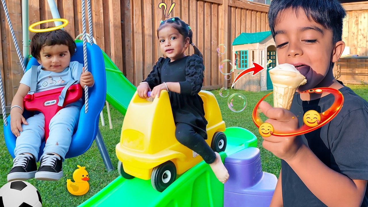 KIDS FUN PLAYING TIME AFTER SCHOOL