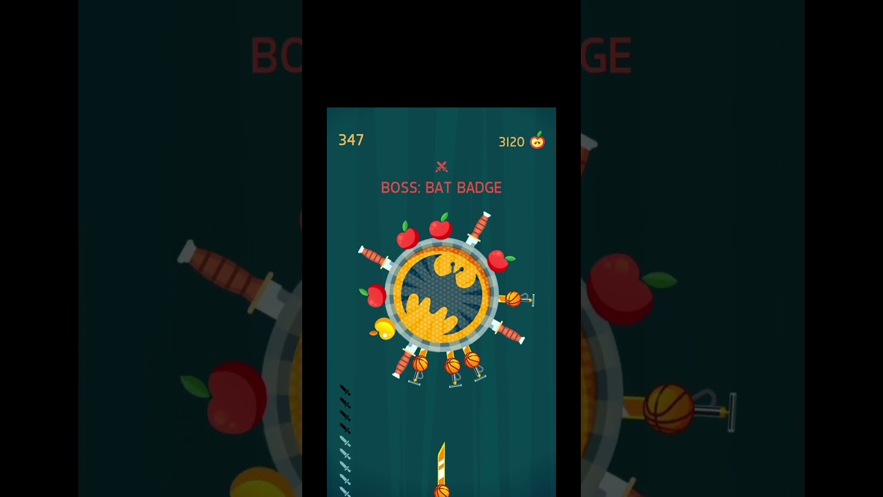 Прохождение босса |BAT BADGE| Knife Hit #short